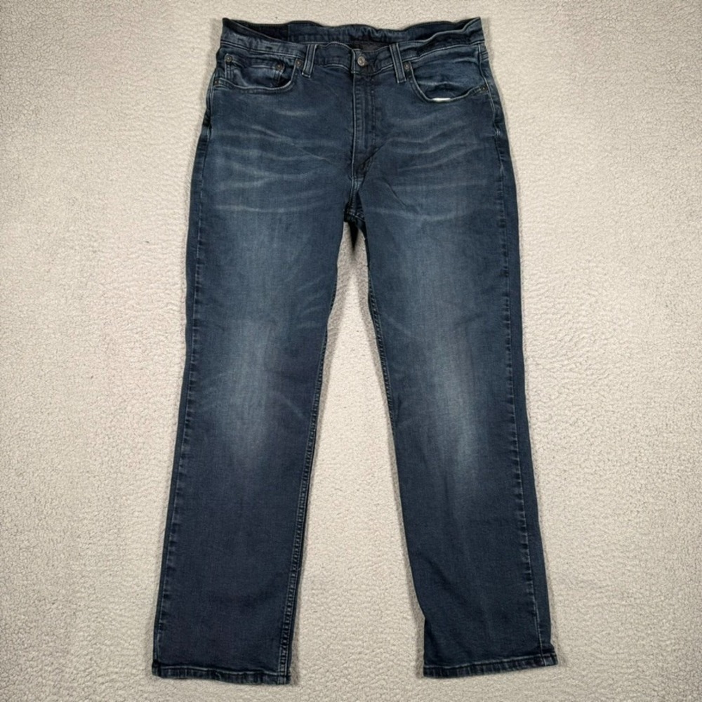 Levis Jeans Mens 34x29 Blue 514 Straight Fit Denim Casual Preppy Workwear Logo